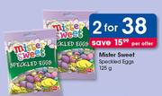 Mister Sweet Speckled Eggs-2x125g Per Offer