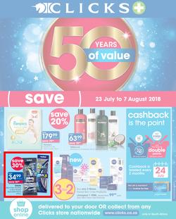 Clicks : You Pay Less (23 July - 7 Aug 2018), page 1