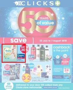 Clicks : You Pay Less (23 July - 7 Aug 2018), page 1