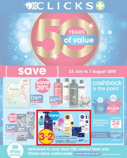 Clicks : You Pay Less (23 July - 7 Aug 2018), page 1