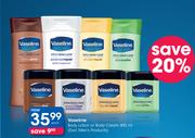 Vaseline Body Lotions Or Body Cream-400ml Each