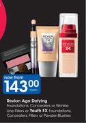 Revlon Age Defying Foundations,Concealers Or Wrinkle Line Fillers-Each