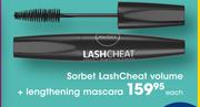 Sorbet lash Cheat Volume + Lengthening Mascara-Each