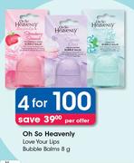 Oh So Heavenly Love Your Lips Bubble Balms-4X8g