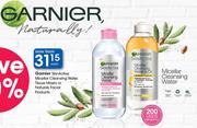 Garnier Skinactive Micellar Cleansing Water, Tissue Masks Or Naturals Facial Products-Each