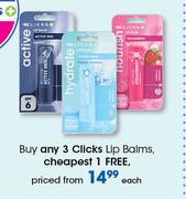 Clicks Lip Balms-Each