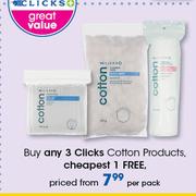 Clicks Cotton Products-Per Pack
