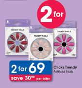 Clicks Trendy Artificial Nails-For 2