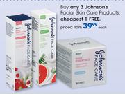 Johnson's Facial Skin Care Products-Each