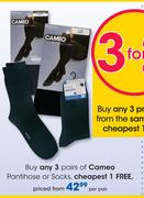 Cameo Pantihose Or Socks-Per Pair