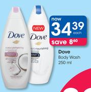 Dove Body Wash-250ml Each