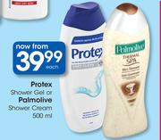 Protex Shower Gel Or Palmolive Shower Cream-500ml Each