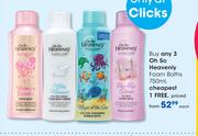 Oh So Heavenly Foam Baths-750ml Each