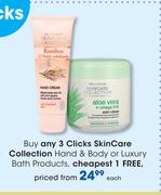 Clicks Skincare Collection Hand & Body Or Luxury Bath Products-Each