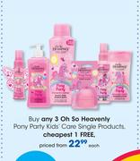 Oh So Heavenly Pony Party Kids Care Single Products-Each