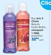 Clicks Beauty Foam Baths-Each