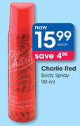 Charile Red Body Spray-90ml Each