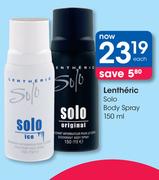 Lentheric Solo Body Spray-150ml Each
