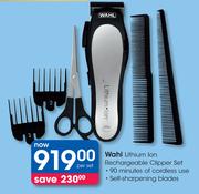 Wahl Lithium Ion Rechargeable Clipper Set-Per Set