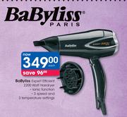 BaByliss Expert Efficient 2200 Watt Hairdryer-Each