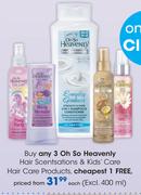 Oh So Heavenly Hair Scentsations & Kids Care Hair Care Products-Each