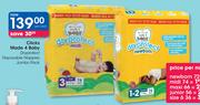 Clicks Made 4 Baby DryProtect Disposable Nappy Midi 74-Per Nappy