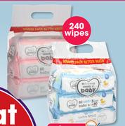 Clicks Made 4 baby 240 Baby Wipes-Per pack