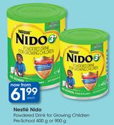 Nestle Nido Powdered Drink For Growing Children Pre School-400g Or 900g Each