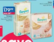 Pampers Premium Care Disposable Nappies Value Pack-Per Pack