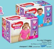 Huggies Nappy Pants For Boys Or Girls Value Pack-Each