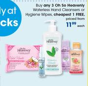 Oh So Heavenly Waterless Hand Cleansers Or Hygiene Wipes-Each