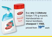 Lifebuoy Soaps 175g-4's/Handwashes Or Hand Sanitizers-Each