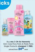 Oh So Heavenly Kid's Care Pony Party & Pirate Party Single Products-Each
