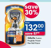 Gillette Fusion Proglide Power Flex Ball Razor-Each