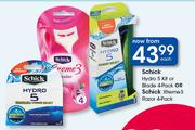 Schick Hydro 5 Kit Or Blade 4-Pack Or Schick Xtreme 3 Razor 4-Pack-Each