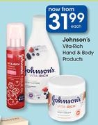 Johnson's Vita-Rich Hand And Body Products-Each