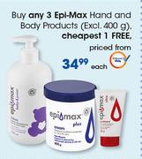 Epi-Max Hand And Body Products-Each