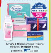 Clicks Feminine Hygiene Products-Per Pack