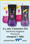 Summer's Eve Feminine Hygiene Products-Each
