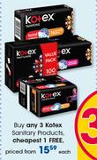 Kotex Sanitary Products-Each
