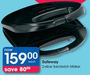 Safeway 2-Slice Sandwich Maker-Each