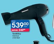 Toni & Guy Hairdryer 2100 Watt-Each