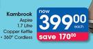 Kambrook Aspire 1.7 Litre Copper Kettle-Each