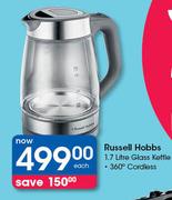 Russell Hobbs 1.7 Litre Glass Kettle-Each