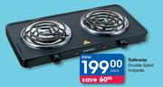 Safeway Double Spiral Hotplate-Each