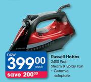 Russell Hobbs 2400 Watt Steam & Spray Iron-Each