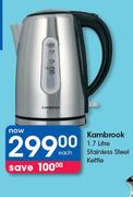 Kambrook 1.7 Litre Stainless Steel Kettle-Each