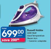 Russell Hobbs 2200 Watt Ideal Temperature Steam Iron-Each
