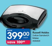 Russell Hobbs 2-Slice Sandwich Maker RHSM035-Each