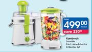 Kambrook Smartlife 2-In-1 Juice Extractor & Blender Set-Per Set